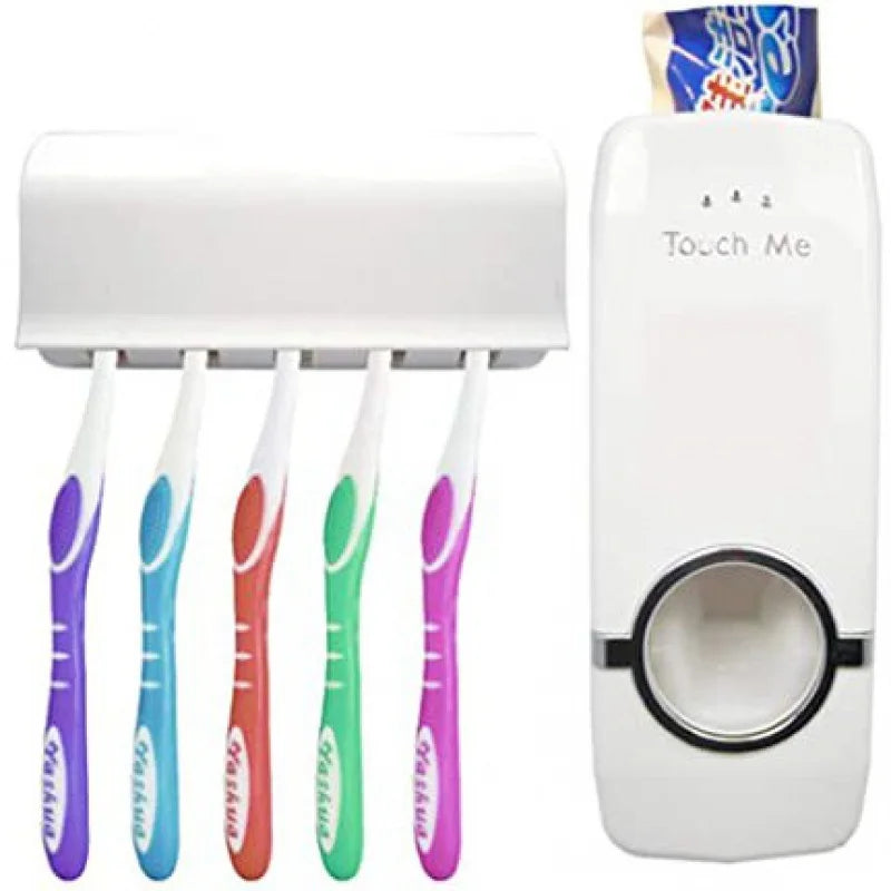 Dispenser para pasta de dente e suporte para escova