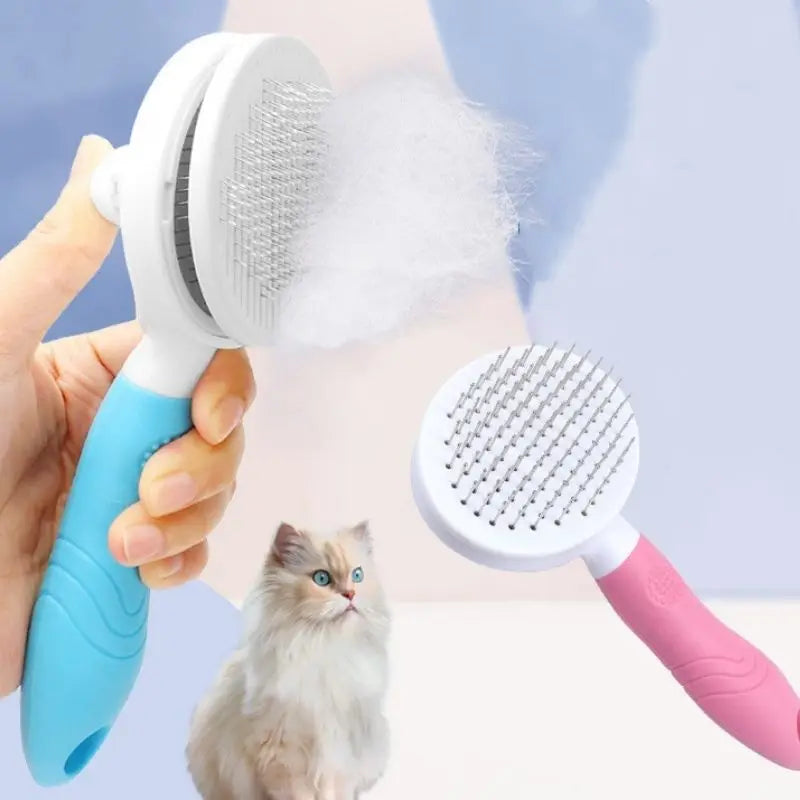 Escova removedora tira pêlos dos pets cães e gatos