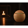 Difusor de aromas ultrassônico usb tipo madeira 7 iluminações diferentes