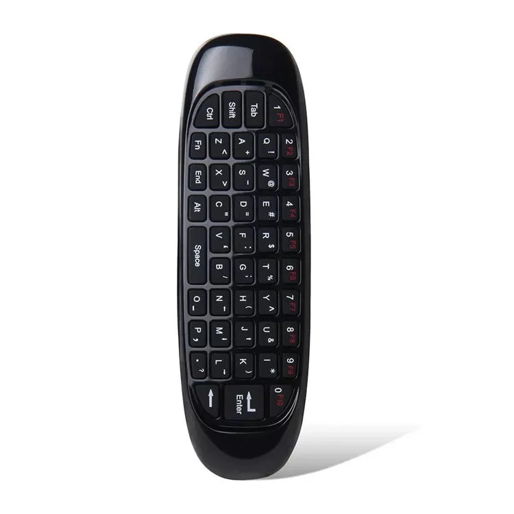 Mini controle teclado wireless 2.4 Ghz para tv, pc e video games